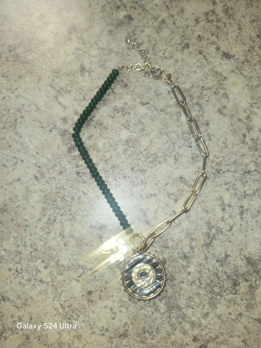 Chico's Short Clover Pendant Necklace